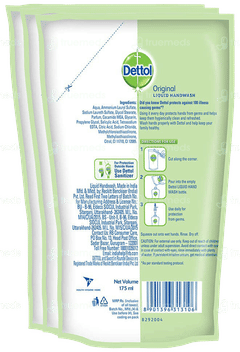 Dettol Original Liquid Handwash Refill 175Ml Buy 2 Get 1 Free