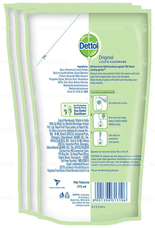 Dettol Original Liquid Handwash Refill 175Ml Buy 2 Get 1 Free