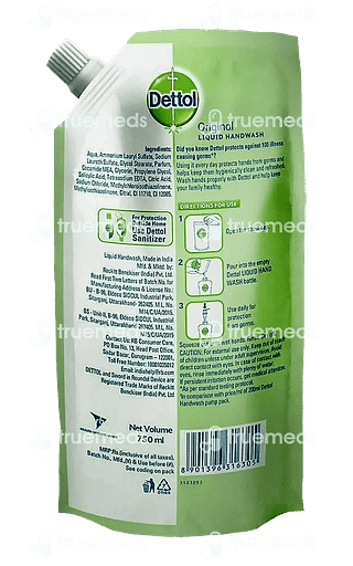 Dettol Original Handwash Liquid  Refill 750 ML