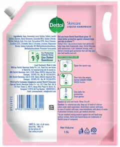 Dettol Skincare Refill Liquid Handwash 1.5 L