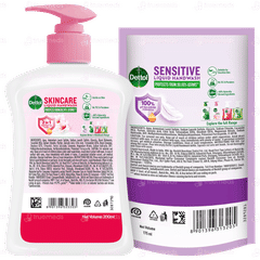 Dettol Skincare Liquid Hand Wash 200ml With Refill 175ml Free