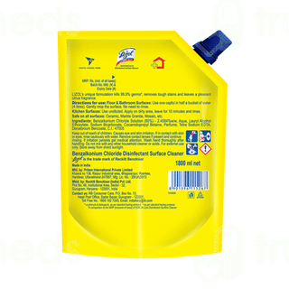 Lizol Citrus Disinfectant Surface Cleaner 1800ml