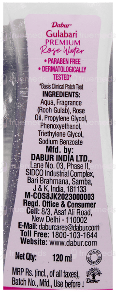 Dabur Gulabari Premium Rose Water 120Ml