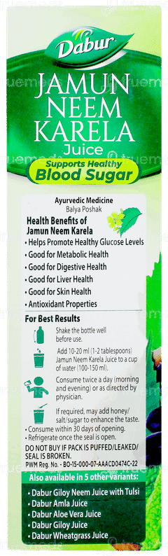 Dabur Jamun Neem Karela Juice 1 L
