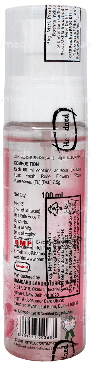 Hamdard Arq Gulab Pure Rose Water 100Ml