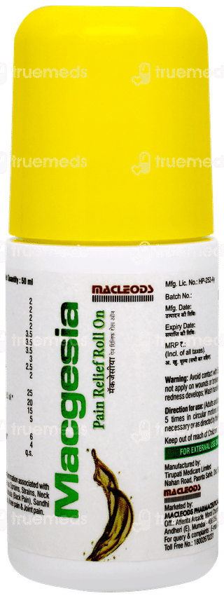 Macgesia Pain Relief Roll On 50ml