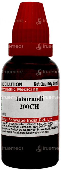 Dr Willmar Schwabe India Jaborandi Dilution 200 Ch 30 ML