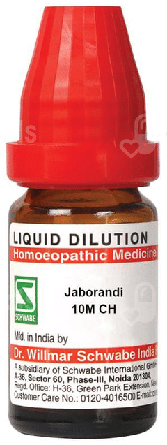 Dr Willmar Schwabe India Jaborandi Dilution 10m CH 10 ML