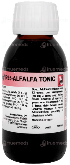 Dr Reckeweg R95 Alfalfa Tonic 100ml