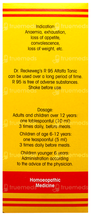 Dr Reckeweg R95 Alfalfa Tonic 250ml