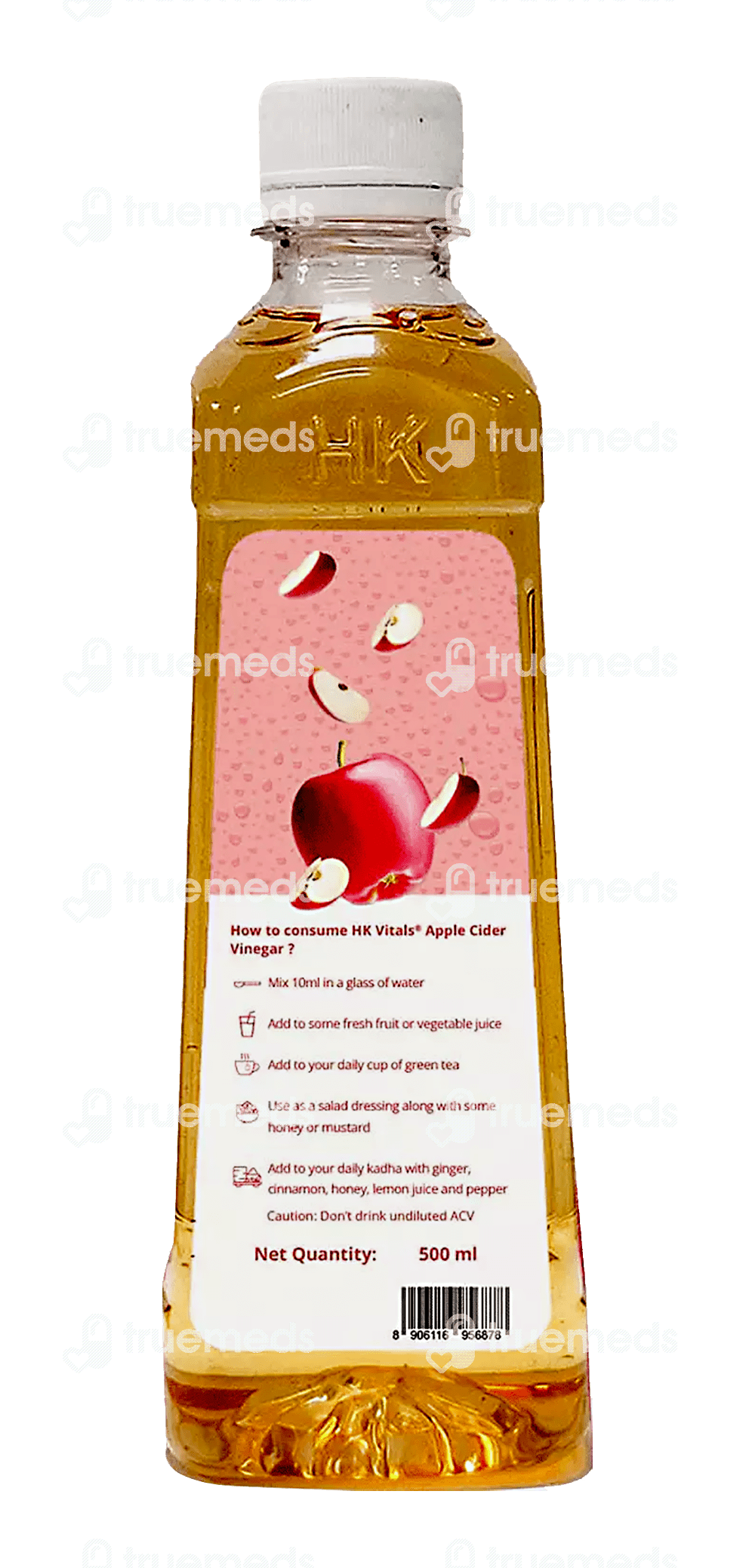 Hk Vitals Apple Cider Vinegar Filtered Unflavoured 500 Ml - Uses, Side  Effects, Dosage, Price | Truemeds