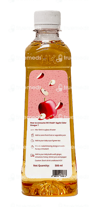 Hk Vitals Apple Cider Vinegar Filtered No Added Sugars 500ml