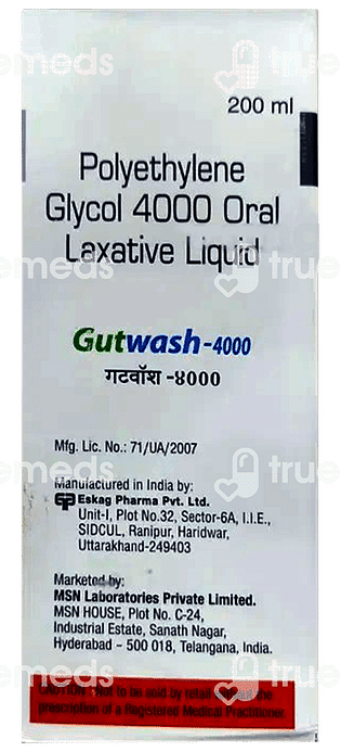 Gutwash 4000 Sugar Free Liquid 200ml