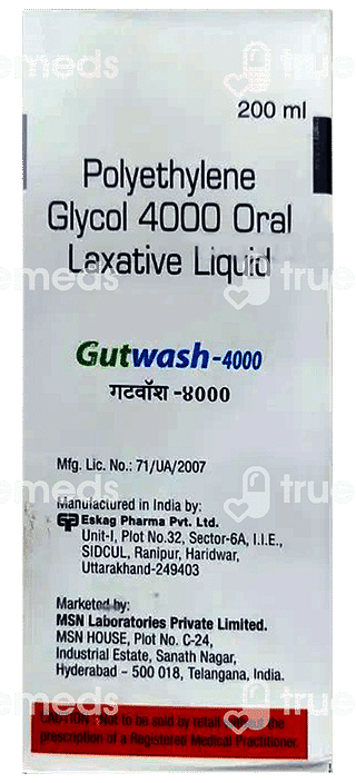 Gutwash 4000 Sugar Free Liquid 200ml