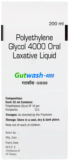 Gutwash 4000 Sugar Free Liquid 200ml