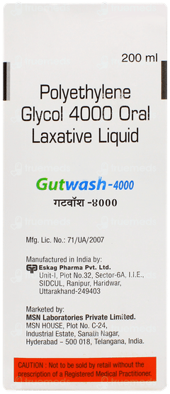 Gutwash 4000 Sugar Free Liquid 200ml