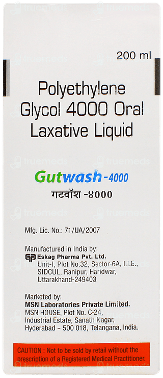 Gutwash 4000 Sugar Free Liquid 200ml