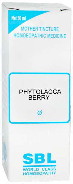 Sbl Phytolacca Berry Q Mother Tincture 30ml