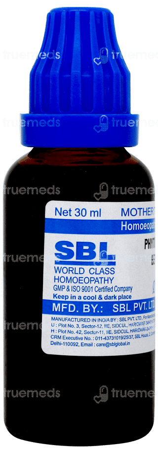 Sbl Phytolacca Berry Q Mother Tincture 30ml