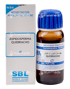 Sbl Aspidosperma Quebracho Mother Tincture 30 ML