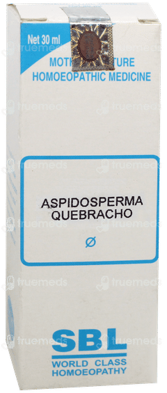 Sbl Aspidosperma Quebracho Q Mother Tincture 30Ml