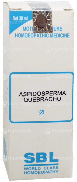 Sbl Aspidosperma Quebracho Q Mother Tincture 30Ml