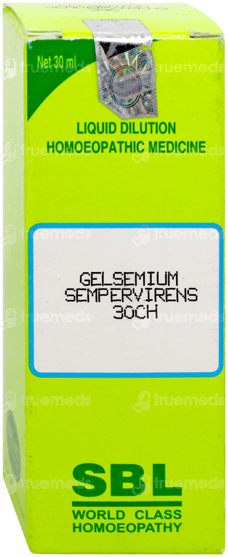Sbl Gelsemium Sempervirens 30Ch Dilution 30Ml