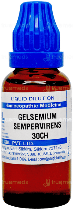 Sbl Gelsemium Sempervirens 30Ch Dilution 30Ml