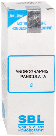Sbl Andrographis Paniculata Q Mother Tincture 30Ml