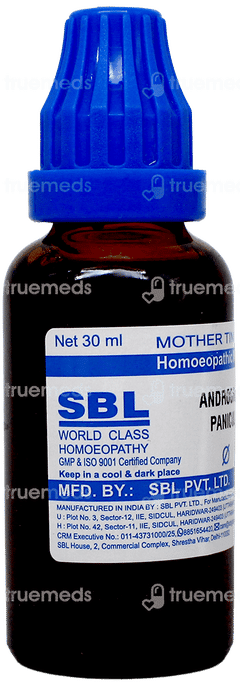 Sbl Andrographis Paniculata Q Mother Tincture 30Ml