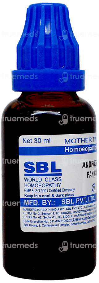 Sbl Andrographis Paniculata Q Mother Tincture 30Ml