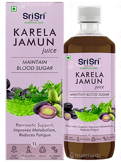 Sri Sri Tattva Karela Jamun No Added Sugar Juice 1 L