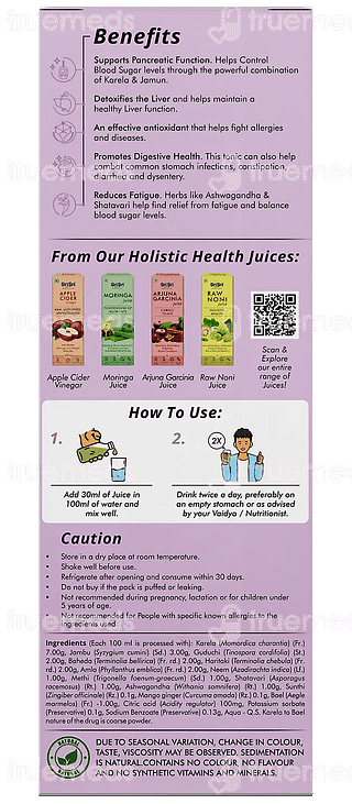 Sri Sri Tattva Karela Jamun No Added Sugar Juice 1 L