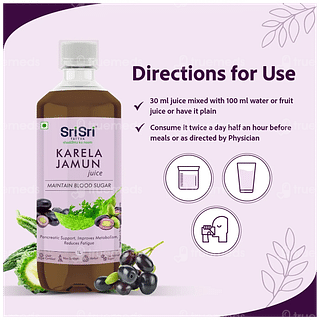 Sri Sri Tattva Karela Jamun No Added Sugar Juice 1 L