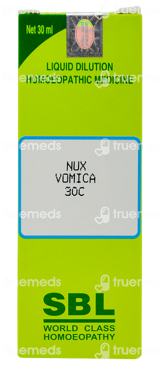 Sbl Nux Vomica 30 C Dilution 30 ML