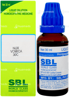 Sbl Nux Vomica 30c Dilution 30ml Sbl Nux Vomica 30c Dilution 30ml