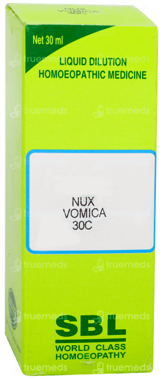 Sbl Nux Vomica 30c Dilution 30ml