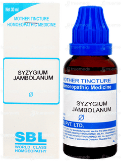 Sbl Syzygium Jambolanum Q Mother Tincture 30ml Sbl Syzygium Jambolanum Q Mother Tincture 30ml