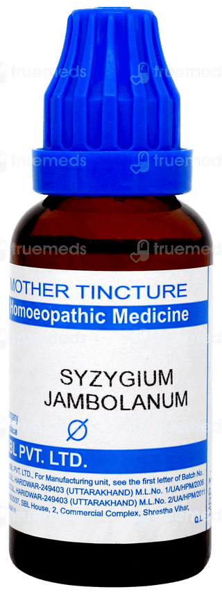 Sbl Syzygium Jambolanum Q Mother Tincture 30ml