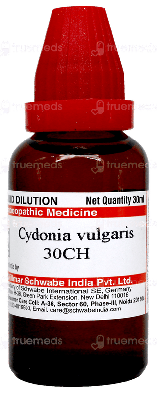 Dr Willmar Schwabe Cydonia Vulgaris 30Ch Dilution 30Ml