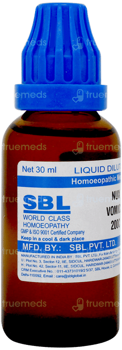 Sbl Nux Vomica 200c Dilution 30ml