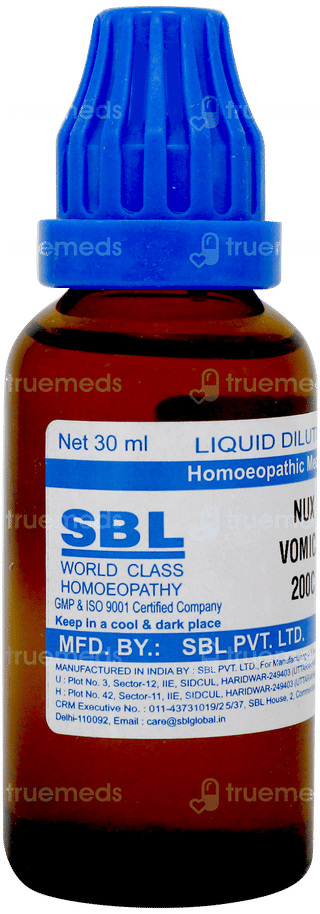 Sbl Nux Vomica 200c Dilution 30ml