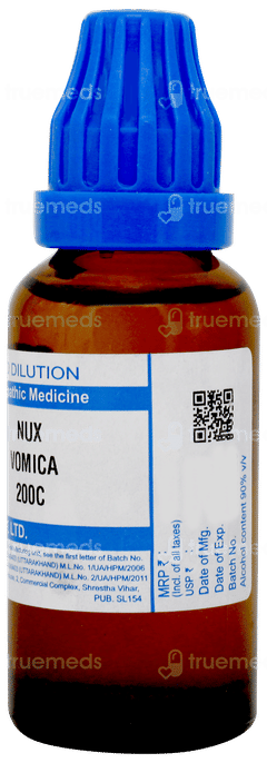 Sbl Nux Vomica 200c Dilution 30ml