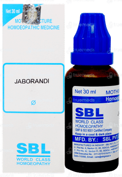 Sbl Jaborandi Q Mother Tincture 30ml Sbl Jaborandi Q Mother Tincture 30ml