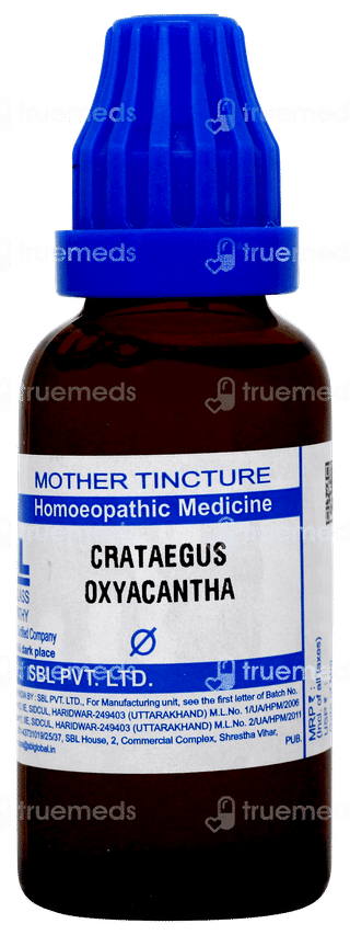 Sbl Crataegus Oxyacantha Q Mother Tincture 30ml
