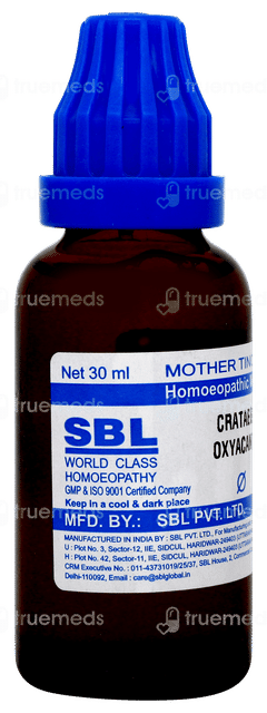 Sbl Crataegus Oxyacantha Q Mother Tincture 30ml