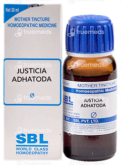 Sbl Justicia Adhatoda Mother Tincture 30ml Sbl Justicia Adhatoda Mother Tincture 30ml