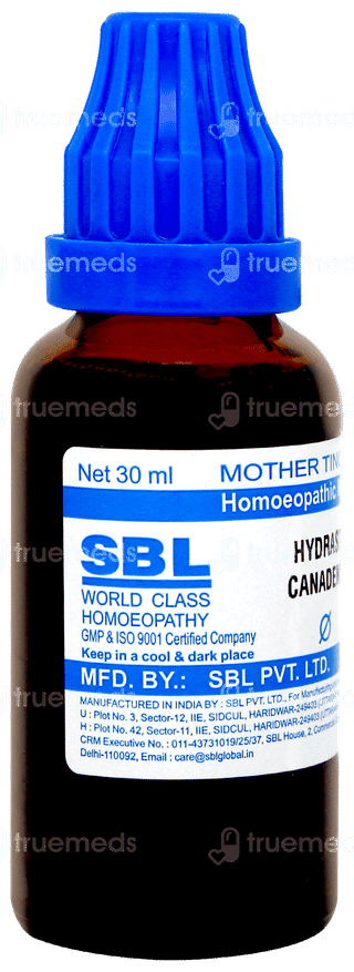 Sbl Hydrastis Canadensis Q Mother Tincture 30ml