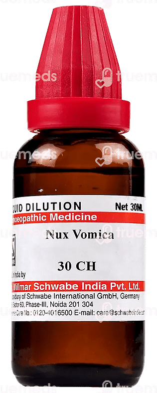 Dr Willmar Schwabe India Nux Vomica 30 Ch Dilution 30 ML