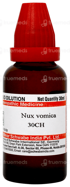 Dr Willmar Schwabe Nux Vomica 30ch Dilution 30ml Dr Willmar Schwabe Nux Vomica 30ch Dilution 30ml